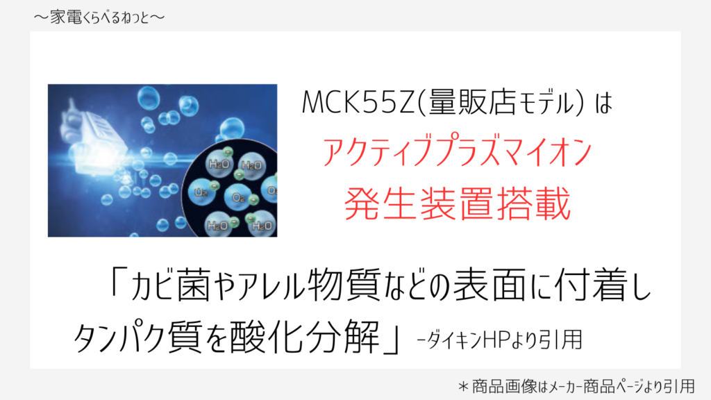 MCK55ZとACK55Z比較画像