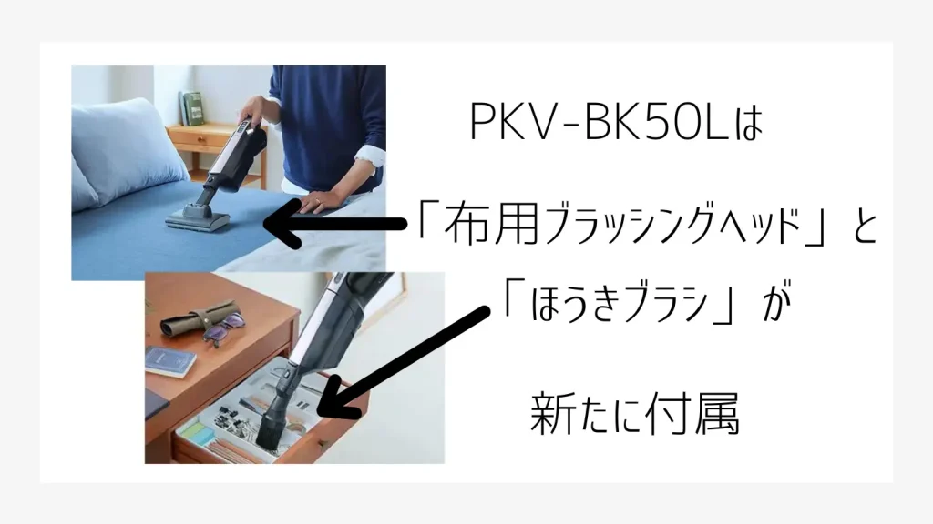 PKV-BK50Lの特徴説明、付属品