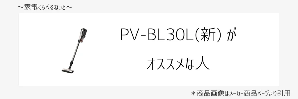 PV-DL30KとPV-DL30Lの比較画像